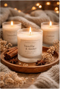 Bougie parfumée naturelle Vanille & Ambre